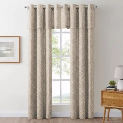 The Big One® 2-pack Drew Geo Decorative Window Curtains -The Big One Shop 3873821 ALT3