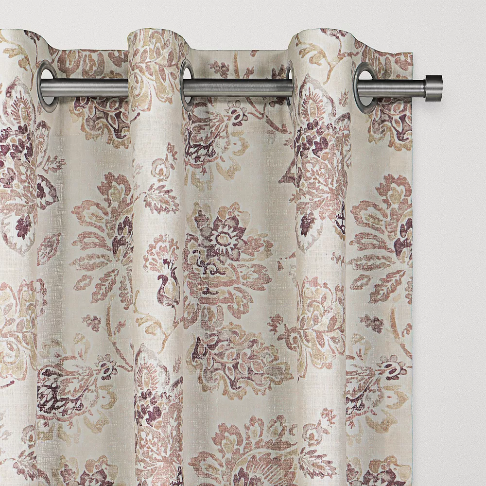 The Big One® 2-pack Sophia Floral Decorative Window Curtains 2 The Big One® 2-pack Sophia Floral Decorative Window Curtains - Image 2