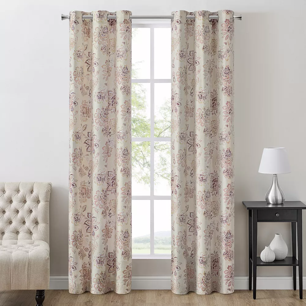 The Big One® 2-pack Sophia Floral Decorative Window Curtains 1 The Big One® 2-pack Sophia Floral Decorative Window Curtains