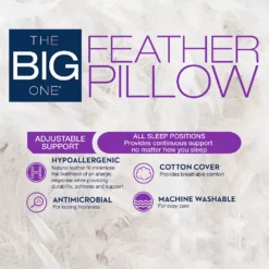 The Big One® Feather Pillow 11 The Big One® Feather Pillow -The Big One Shop 3920757 ALT5