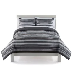 The Big One Shop 18 The Big OneĀ® Reversible Stripes + Plaids Quilt Set With Shams