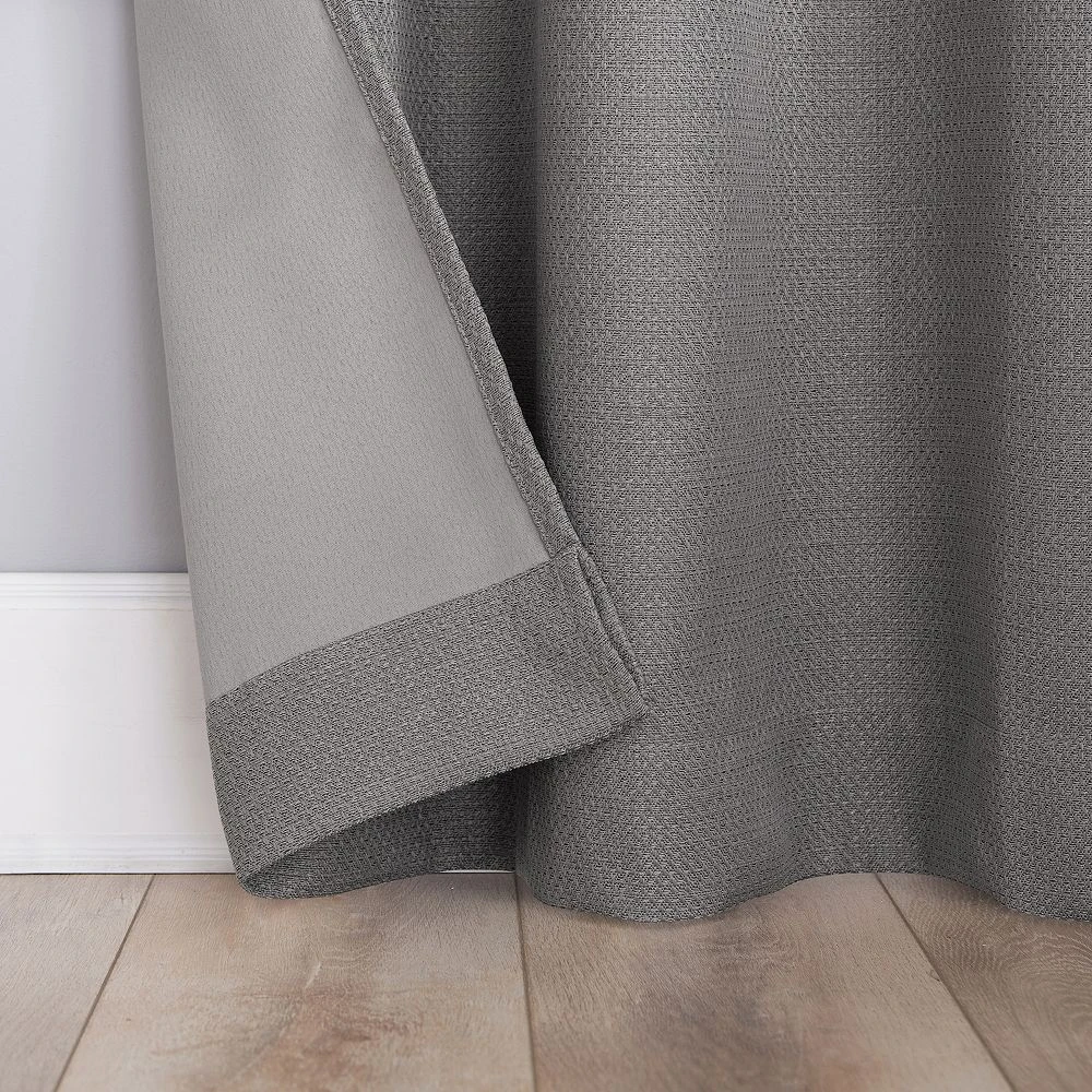 The Big One® 2-pack Kentfield Woven Texture Solid Room Darkening Window Curtain Set 3 The Big One® 2-pack Kentfield Woven Texture Solid Room Darkening Window Curtain Set - Image 3