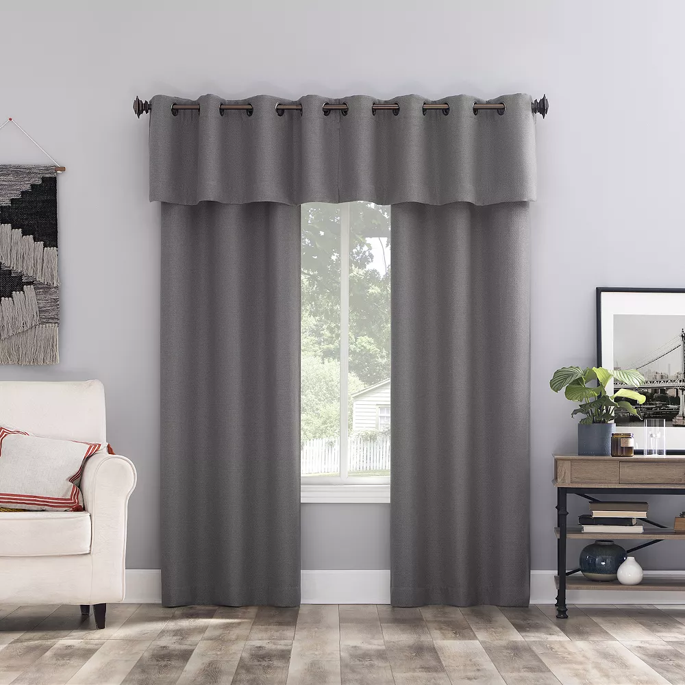The Big One® 2-pack Kentfield Woven Texture Solid Room Darkening Window Curtain Set 6 The Big One® 2-pack Kentfield Woven Texture Solid Room Darkening Window Curtain Set - Image 6