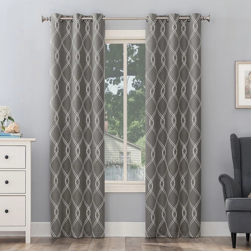 The Big One® 2-pack Kentfield Embroidery Room Darkening Window Curtain Set 1 The Big One® 2-pack Kentfield Embroidery Room Darkening Window Curtain Set