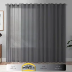 The Big One® 2-pack Eclipse Odette Room Darkening Draftstopper Window Curtain Set -The Big One Shop 4552839 ALT97