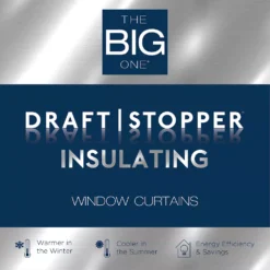 The Big One® 2-pack Eclipse Odette Room Darkening Draftstopper Window Curtain Set -The Big One Shop 4552839 ALT98