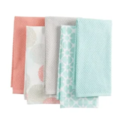 The Big One® Dahlia Print Kitchen Towel 5-pk.