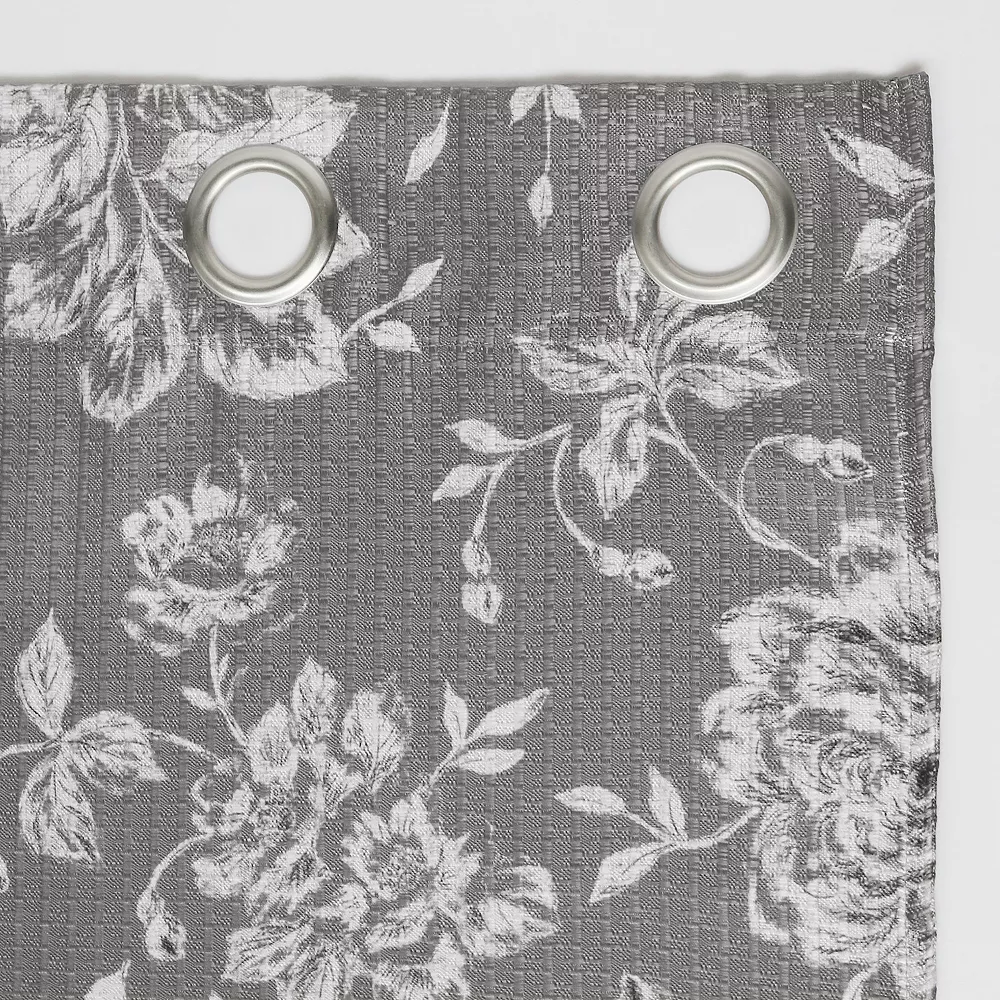 The Big One® 2-pack Dabney Floral Grommet Decorative Window Curtain Set 6 The Big One® 2-pack Dabney Floral Grommet Decorative Window Curtain Set - Image 6