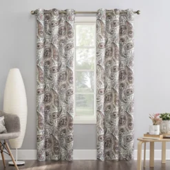 The Big One® 2-pack Emporia Paisley Grommet Decorative Window Curtain Set