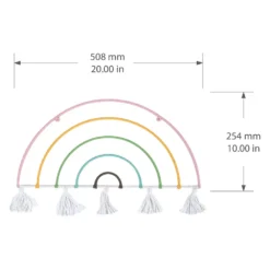 The Big One Kids™ Rainbow Tassel Wall Decor -The Big One Shop 5040963 ALT4