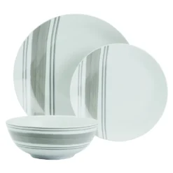 The Big One® Farm Stripe 12-pc. Dinnerware Set -The Big One Shop 5046096 ALT3