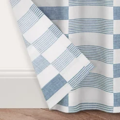 The Big One® Blue Declan 2-Pack Window Curtain Set -The Big One Shop 5115502 ALT2