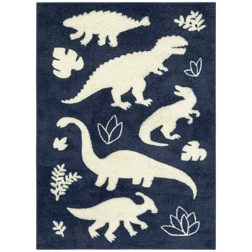 The Big One Kids™ Shag Dinosaur Washable Throw And Area Rug 1 The Big One Kids™ Shag Dinosaur Washable Throw And Area Rug
