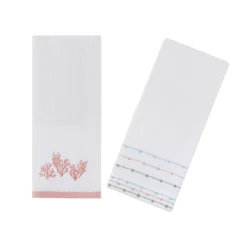 The Big One® Amelia 2-Pack Coral Hand Towel Set