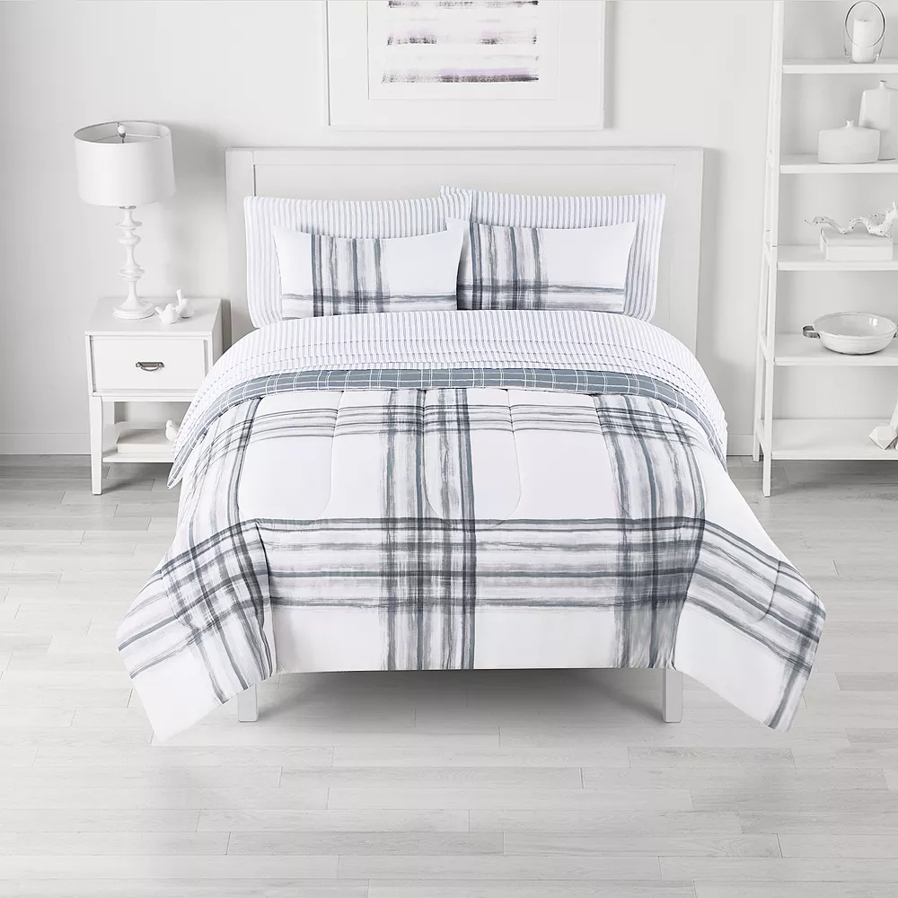 The Big One® Landon Plaid Reversible Reversible Comforter Set With Sheets 1 The Big One® Landon Plaid Reversible Reversible Comforter Set With Sheets