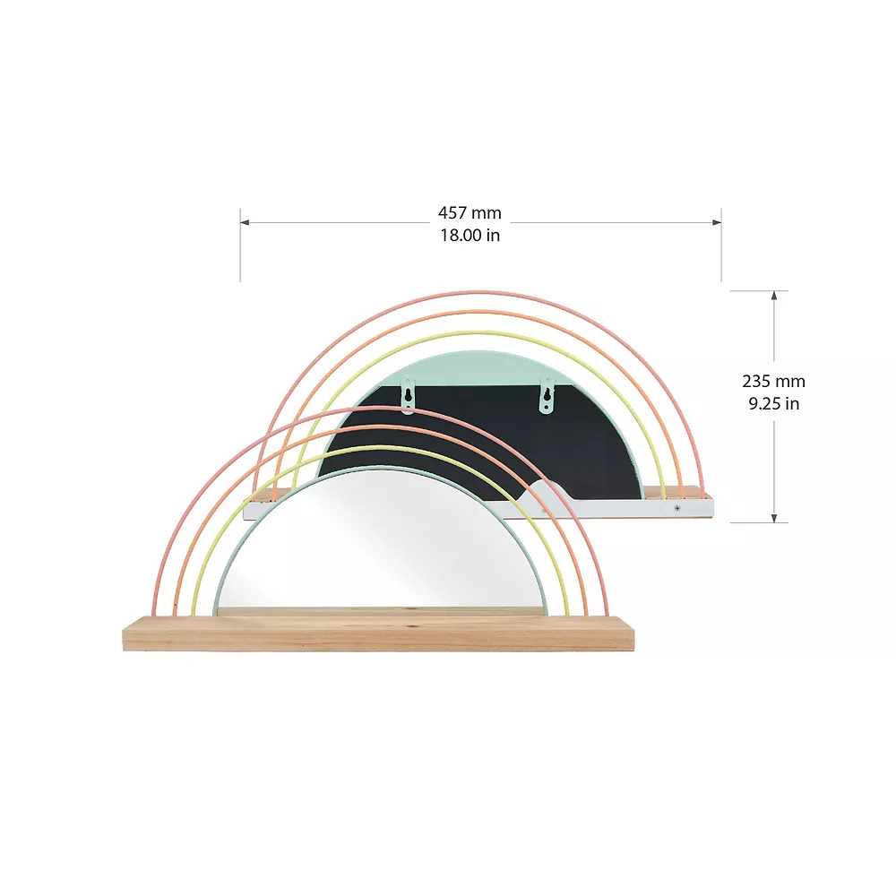 The Big One® Rainbow Mirror Wall Shelf 3 The Big One® Rainbow Mirror Wall Shelf - Image 3
