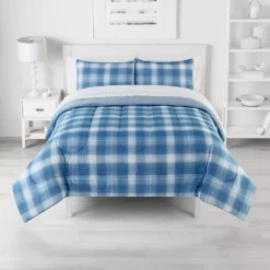 The Big One® Nolan Plaid Plush Reversible Comforter Set With Sheets