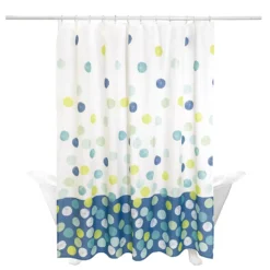 The Big OneĀ® Sidney 13-Piece Polka Dot Shower Curtain & Hooks Set