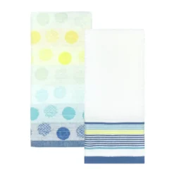 The Big One® Sidney Rainbow Dot 2-Pack Hand Towel Set