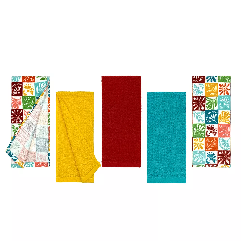 The Big One® Heritage Floral Kitchen Towel 5-pk. 2 The Big One® Heritage Floral Kitchen Towel 5-pk. - Image 2