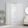The Big One® 4-pack Vanessa With Willow Sheer Embroidery Window Curtain Set