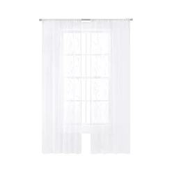 The Big One® 4-pack Vanessa With Willow Sheer Embroidery Window Curtain Set -The Big One Shop 5719753 ALT2