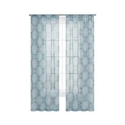 The Big One® Blackout Daxton With Gemology Sheer 4-pack Of Window Curtain Panels -The Big One Shop 5719761 ALT2