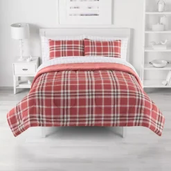The Big One® Braxton Plaid Plush Reversible Comforter Set With Sheets