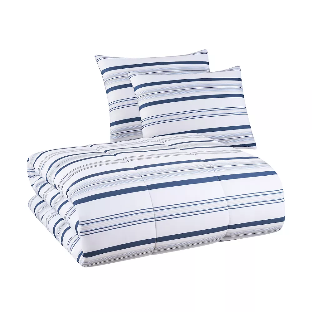 The Big One® Arden Blue Stripe Reversible Comforter Set With Sheets 2 The Big One® Arden Blue Stripe Reversible Comforter Set With Sheets - Image 2