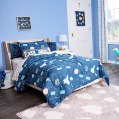 The Big One Kids™ Evan Navy Space Reversible Comforter Set With Shams 11 The Big One Kids™ Evan Navy Space Reversible Comforter Set With Shams -The Big One Shop 5747091 ALT5