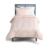 The Big One Kids™ Pearl Blush Solid Seersucker Reversible Comforter Set With Shams