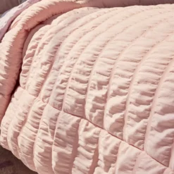 The Big One Kids™ Pearl Blush Solid Seersucker Reversible Comforter Set With Shams 10 The Big One Kids™ Pearl Blush Solid Seersucker Reversible Comforter Set With Shams -The Big One Shop 5747099 ALT4