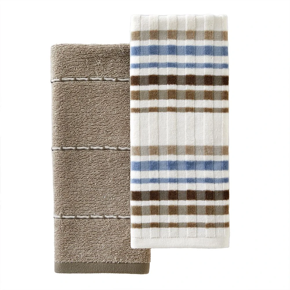 The Big One® Logan Stripe 2-pack Hand Towel Set 1 The Big One® Logan Stripe 2-pack Hand Towel Set