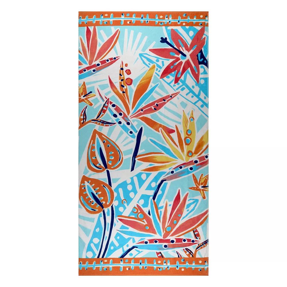 The Big One® Floral Extra Large Beach Towel 1 The Big One® Floral Extra Large Beach Towel
