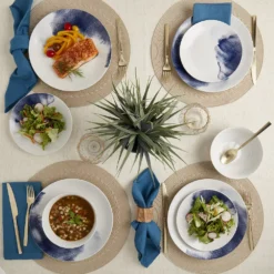 The Big One® Watercolor 12-pc. Dinnerware Set -The Big One Shop 5924898 ALT2