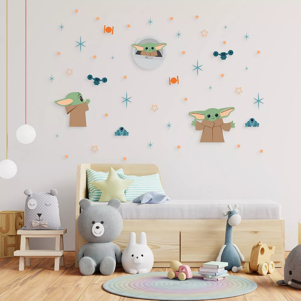 Star Wars The Mandalorian The Child Aka Baby Yoda Grogu Wall Decal 49-piece Set By The Big One® 2 Star Wars The Mandalorian The Child Aka Baby Yoda Grogu Wall Decal 49-piece Set By The Big One® - Image 2