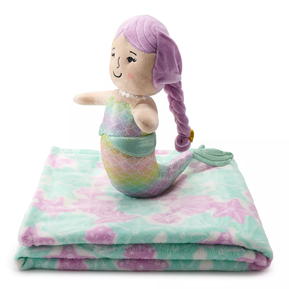 Mermaid Buddy & Throw Set By The Big One Kids™ 2 Mermaid Buddy & Throw Set By The Big One Kids™ - Image 2