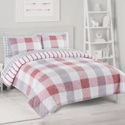 The Big One® Hudson Plaid Reversible Quilt Set -The Big One Shop 6200220 ALT2