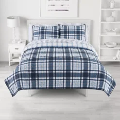 The Big One Shop 9 The Big OneĀ® Gwen Plaid Reversible Quilt Set