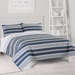 The Big One® Zane Stripe Reversible Quilt Set -The Big One Shop 6200235 ALT2